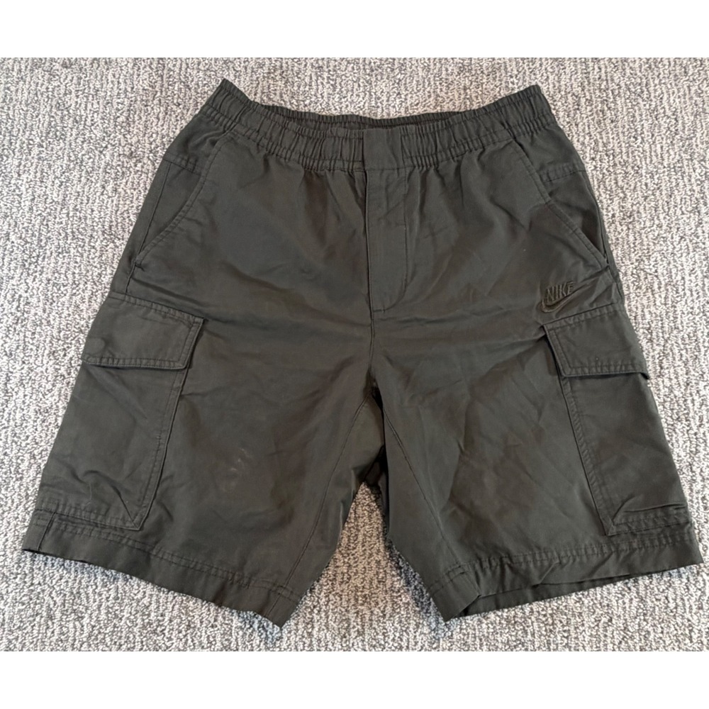 Nike Cargo Shorts Men Medium Olive Green DD4728-355 Cotton Nylon Sportswear